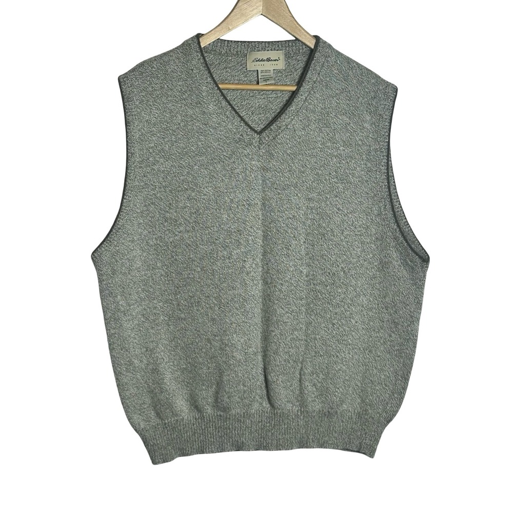 Eddie Bauer Vintage Sweater Vest Men's Size Large Made in USA‎